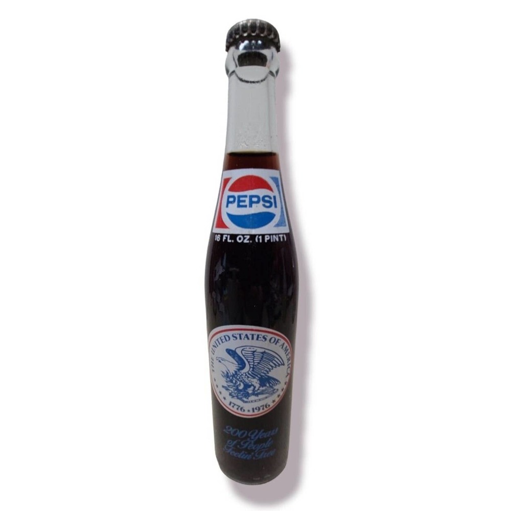 Pepsi-Cola 1976 Tucson, Arizona Commemorative Collectors Full Glass Bottle.